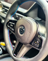 V2 Full Black Gloss Badge Emblem Overlay VERSION 2 FOR F40, G20, G30 BMWs from 2017 TO NOW  ETC. Sticker Vinyl FITS YOUR BMW'S Hood Trunk Rims Steering Wheel