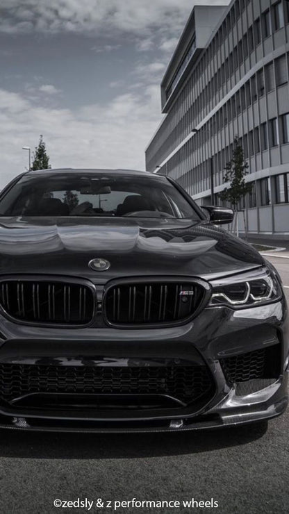 Light Smoke BMW Badge Tint Overlay — 2-Piece | V1 Compatible | E/F Series | SuperWrappz