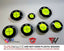 Full Green Fluorescent V1 BMW Badge Overlay — Compatible with E/F Series | SuperWrappz