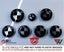 Black & Silver Gloss V1 BMW Badge Overlay — Compatible with E/F Series | SuperWrappz
